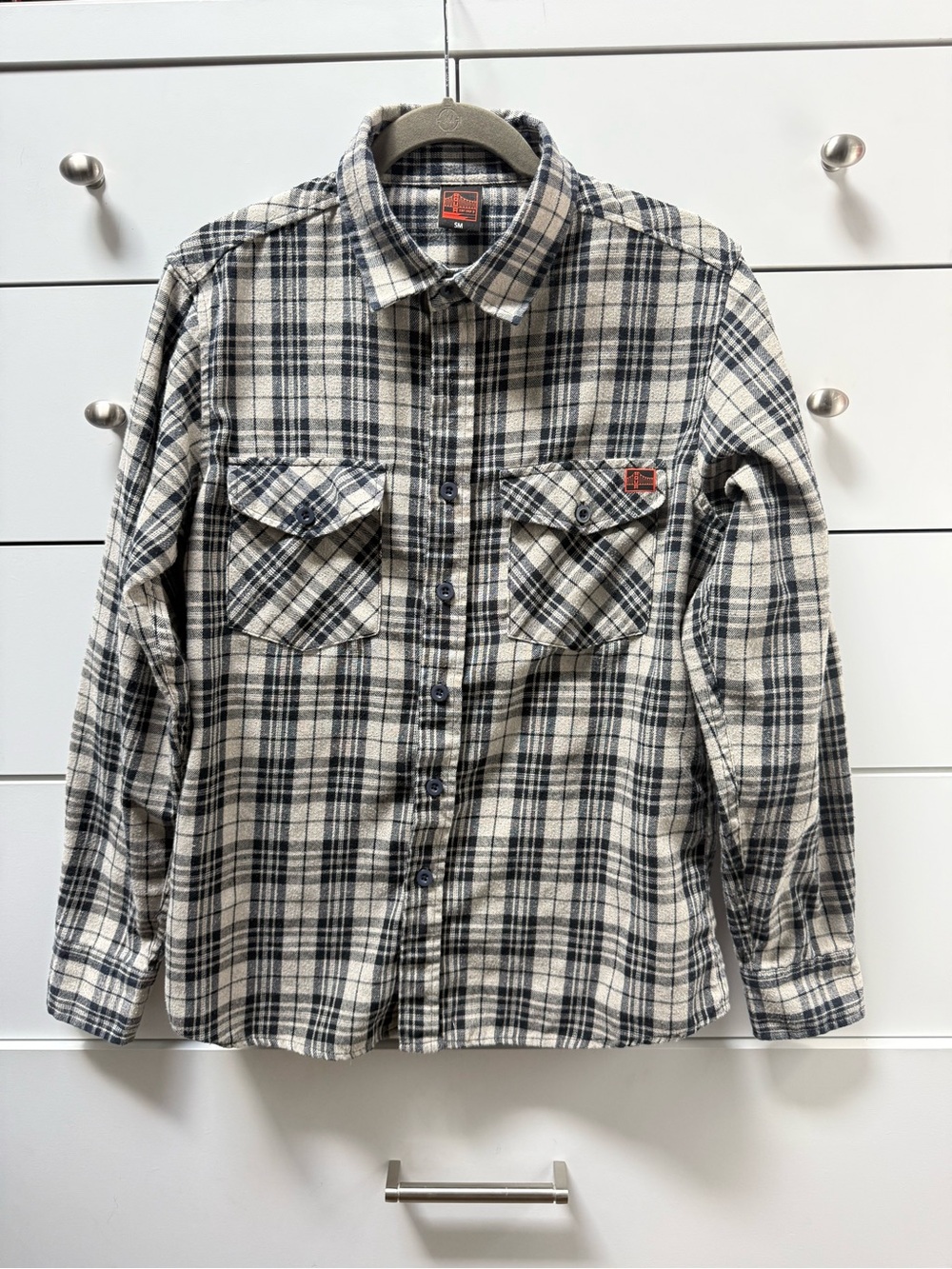 Aqua Surf Shop SF Plaid Flannel Shirt — Size SM